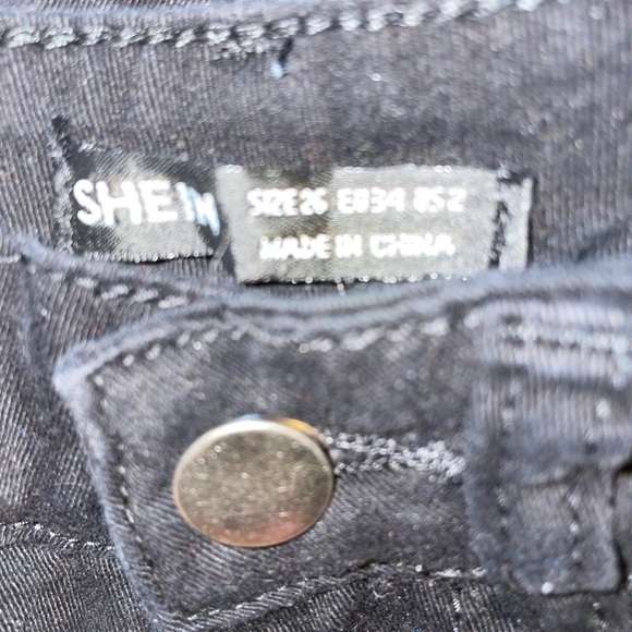 LACE UP BLACK JEANS - Picture 2 of 3